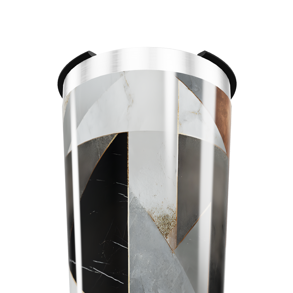 Copo Térmico - Geométrico Preto e Branco