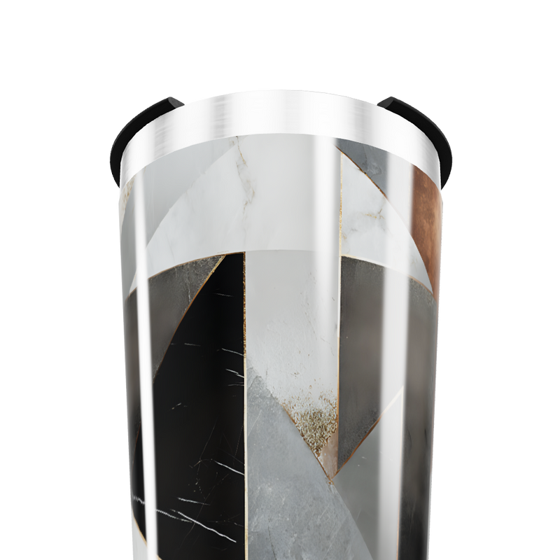 Copo Térmico - Geométrico Preto e Branco