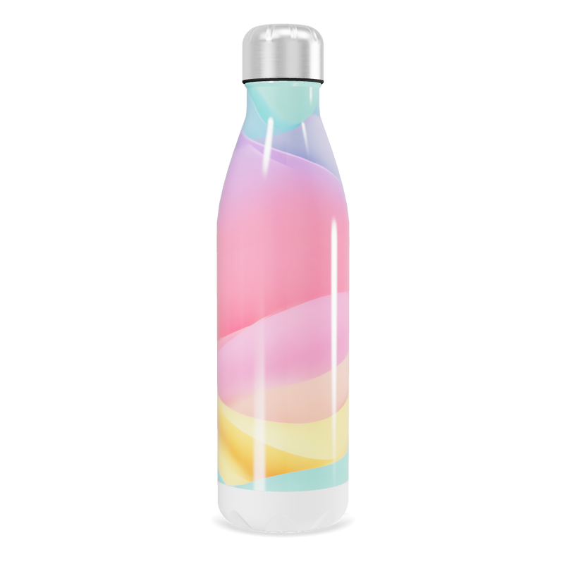 Garrafa Inox - Multicolorida Pastel