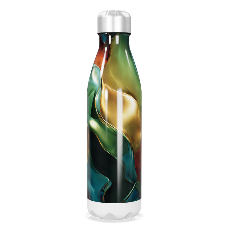 Garrafa Inox - Estampa Colorida Abstrata