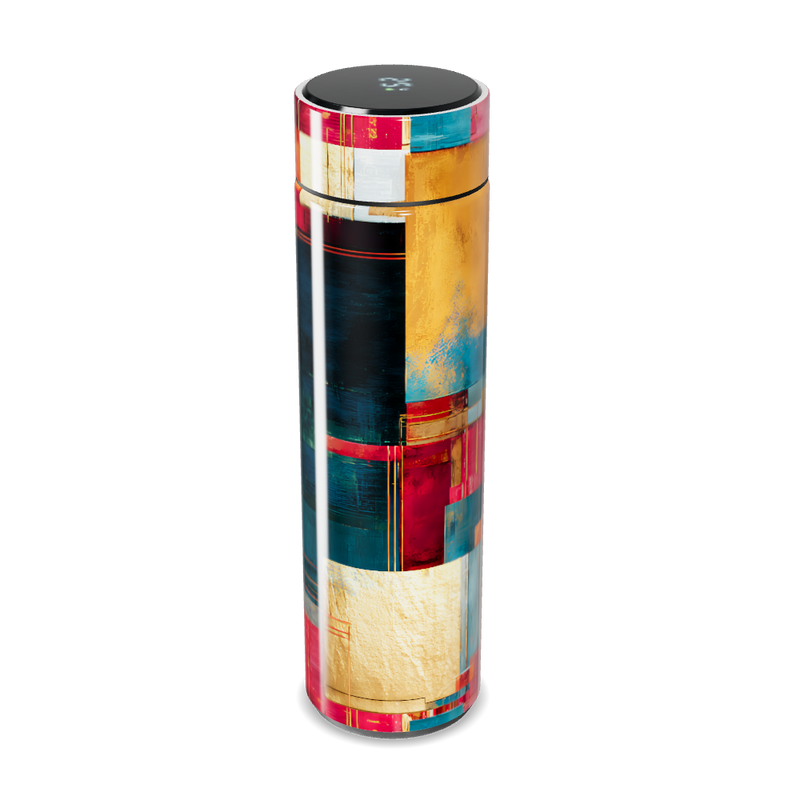 Garrafa Térmica Touch - Estampa Colorida Abstrata