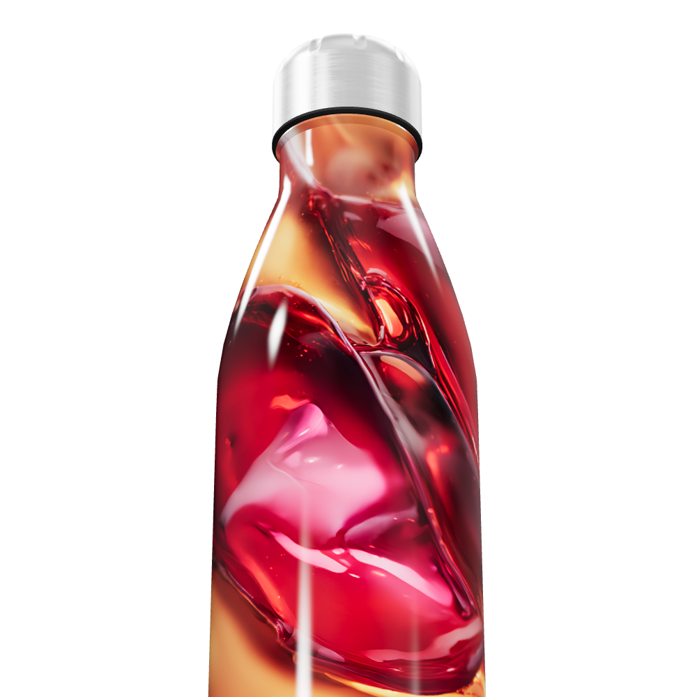 Garrafa Inox - Estampa Colorida Abstrata