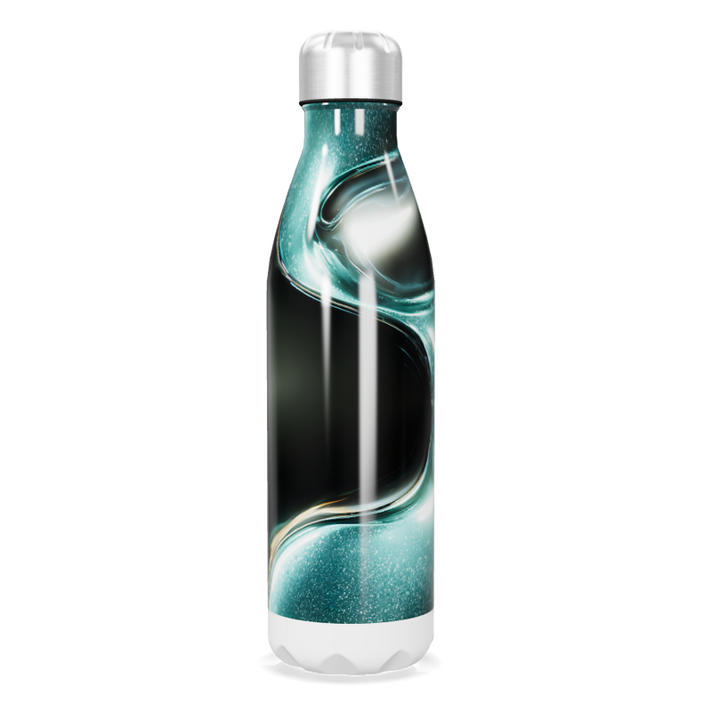 Garrafa Inox - Design Preto Verde