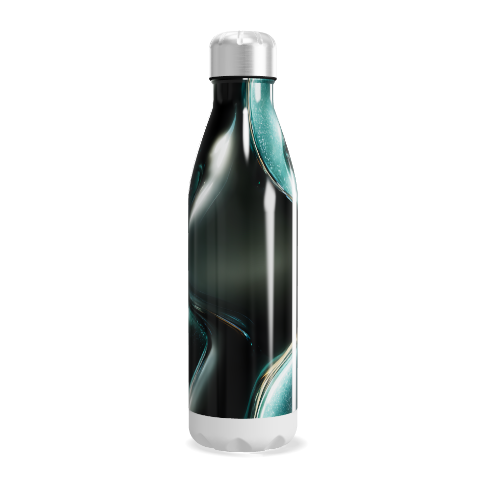 Garrafa Inox - Design Preto Verde