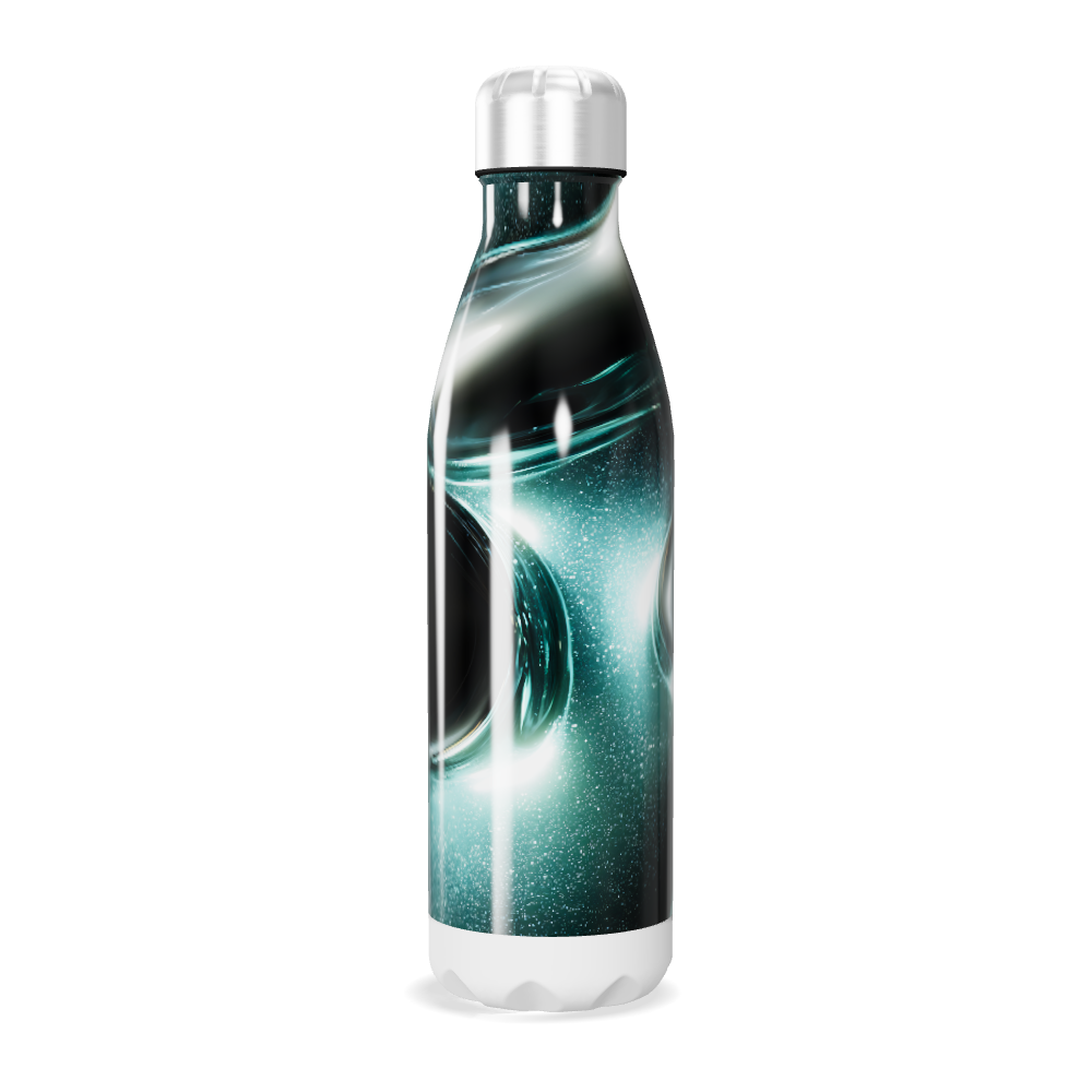 Garrafa Inox - Design Preto Verde