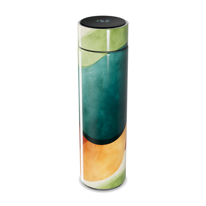 Garrafa Térmica Touch - Design Colorido Abstrato