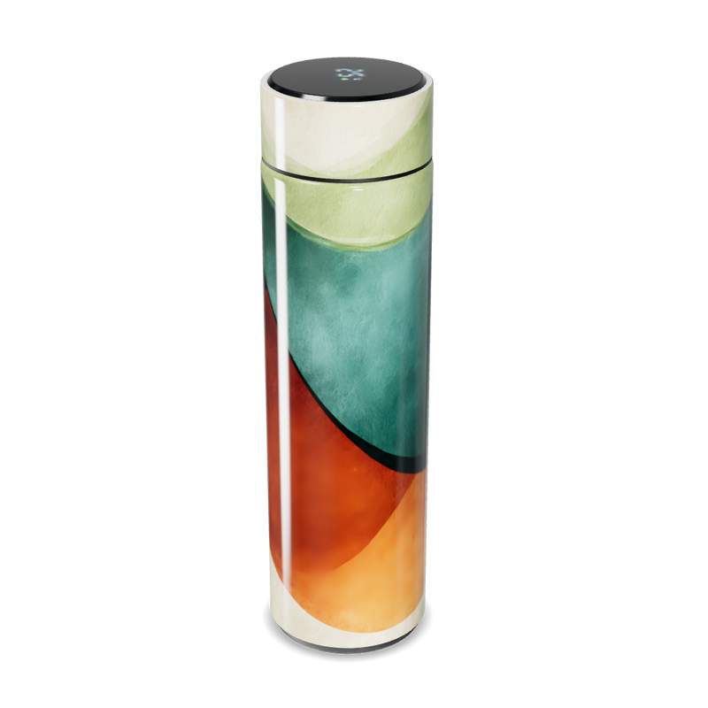 Garrafa Térmica Touch - Design Colorido Abstrato