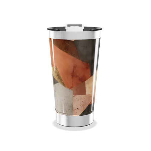 Copo Térmico - Design Abstrato Multicor