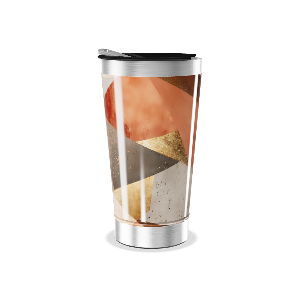 Copo Térmico - Design Abstrato Multicor