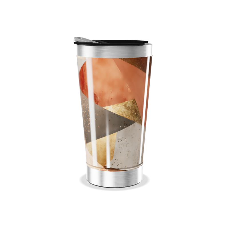 Copo Térmico - Design Abstrato Multicor