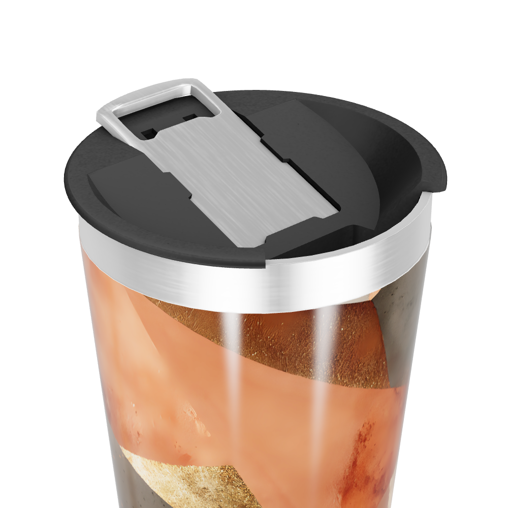 Copo Térmico - Design Abstrato Multicor