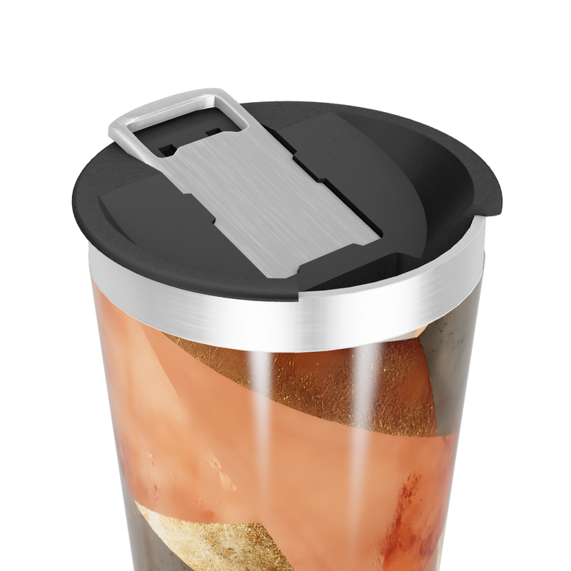 Copo Térmico - Design Abstrato Multicor