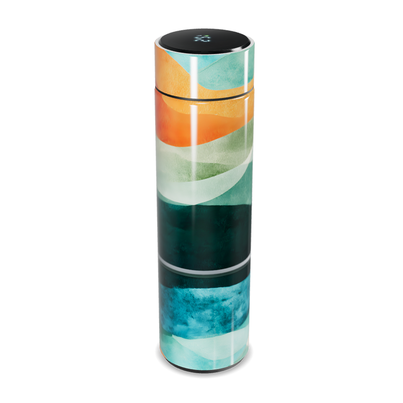 Garrafa Térmica Touch - Estampa Colorida Aço Inox