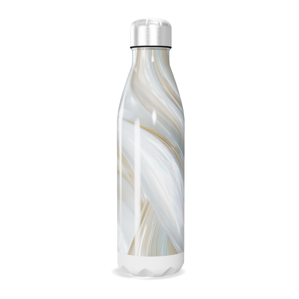 Garrafa Inox - Marmorizada Branca