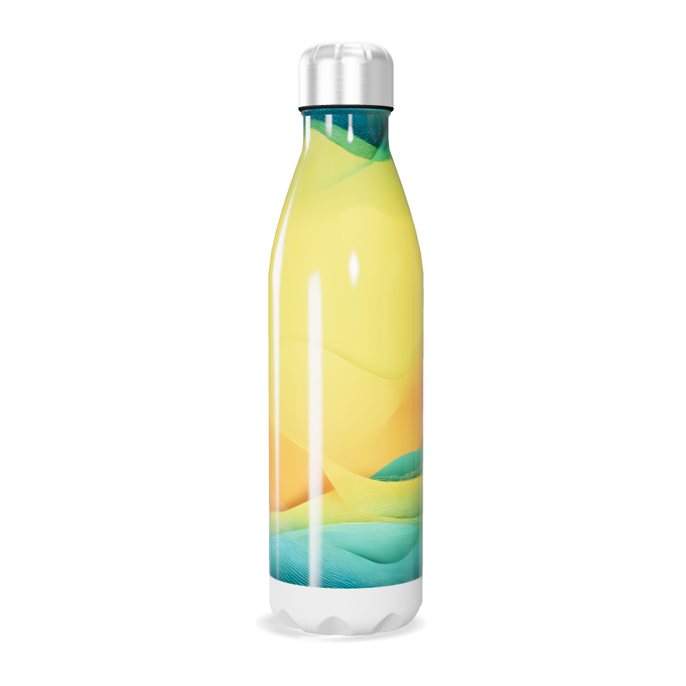 Garrafa Inox - Amarela com Gradiente