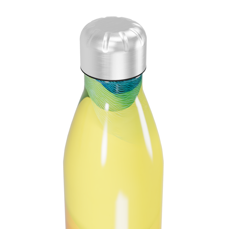 Garrafa Inox - Amarela com Gradiente