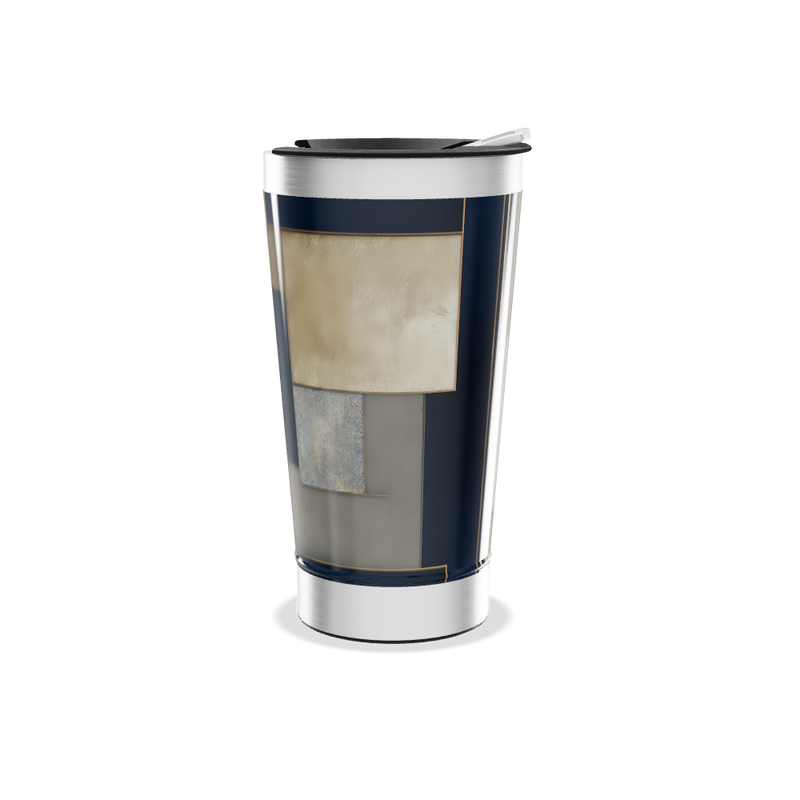 Copo Térmico - Aço Inox Estampa Geométrica