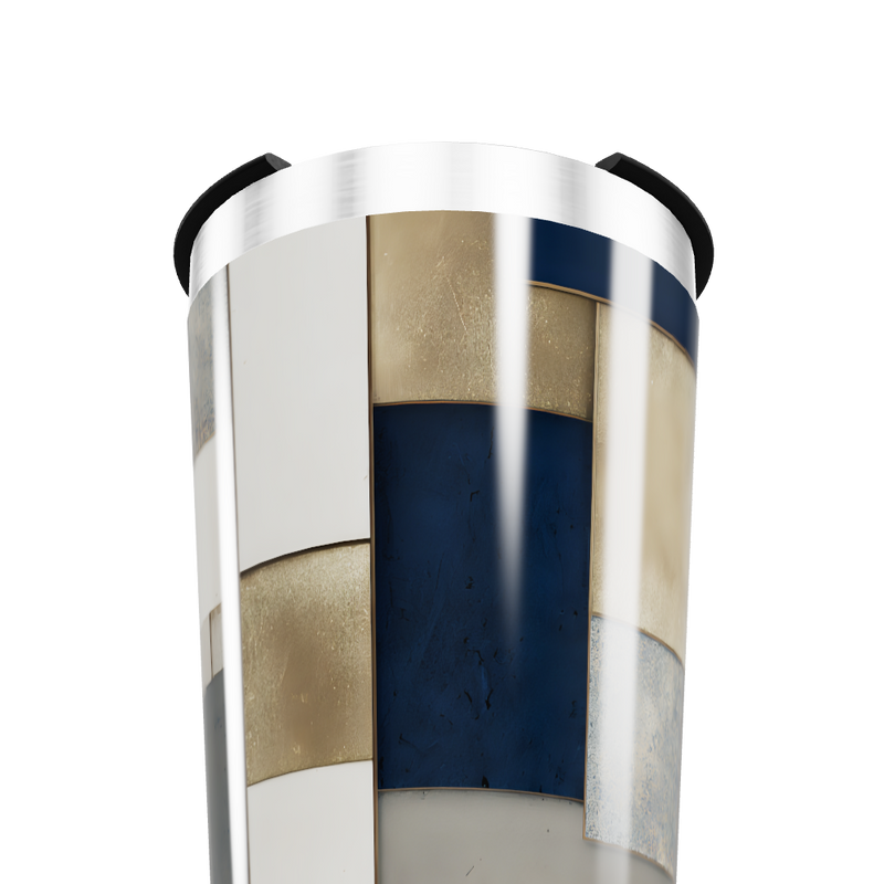 Copo Térmico - Aço Inox Estampa Geométrica