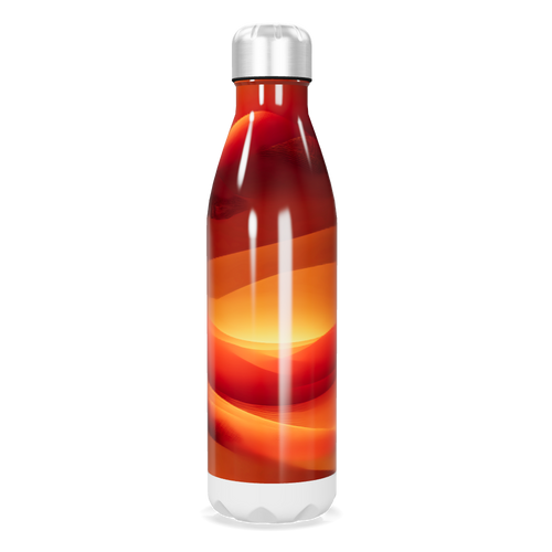 Garrafa Inox - Estampa Degradê Laranja