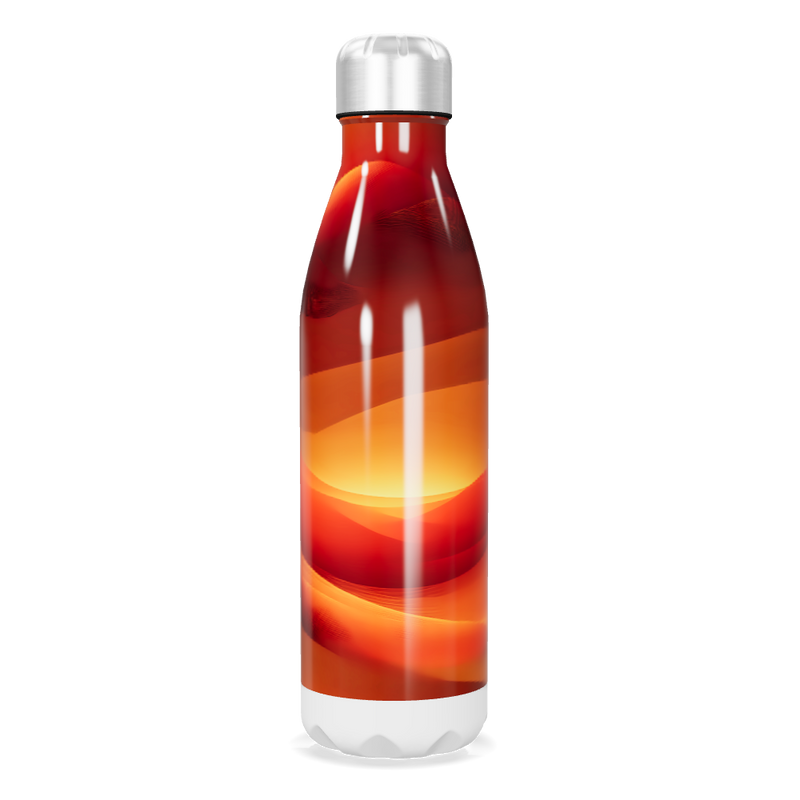Garrafa Inox - Estampa Degradê Laranja