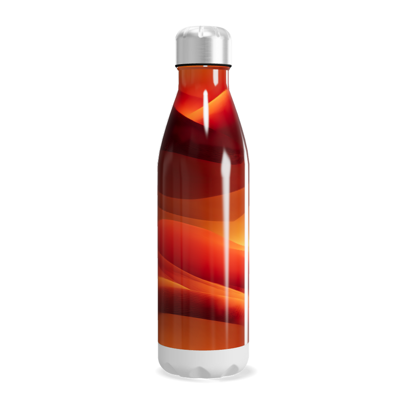 Garrafa Inox - Estampa Degradê Laranja