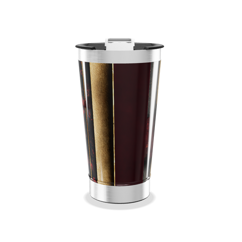 Copo Térmico - Com Listras Douradas