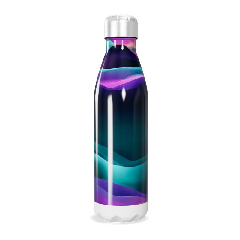 Garrafa Inox - Estampa Colorida Abstrata
