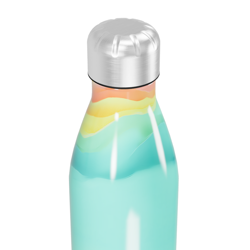 Garrafa Inox - Degradê Multicolorida