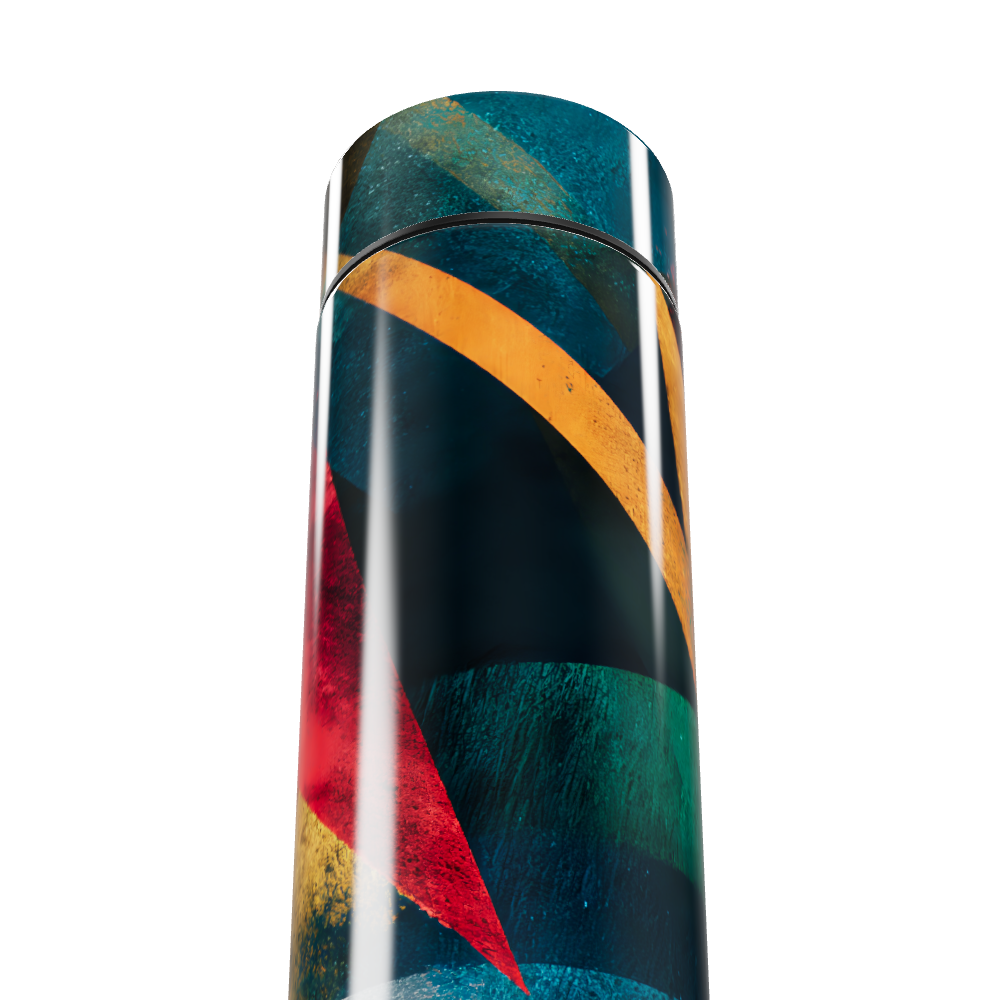 Garrafa Térmica Touch - Colorida com Estampa Abstrata