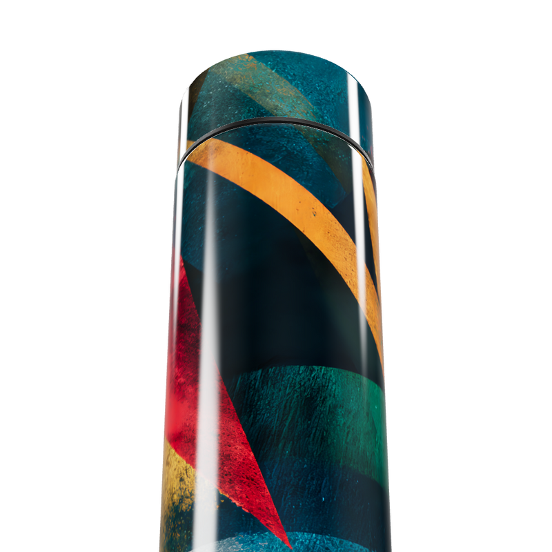 Garrafa Térmica Touch - Colorida com Estampa Abstrata