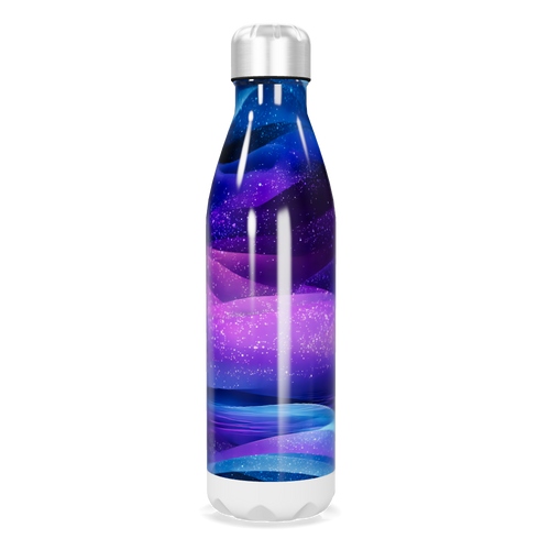 Garrafa Inox - Estampa Galáxia Azul