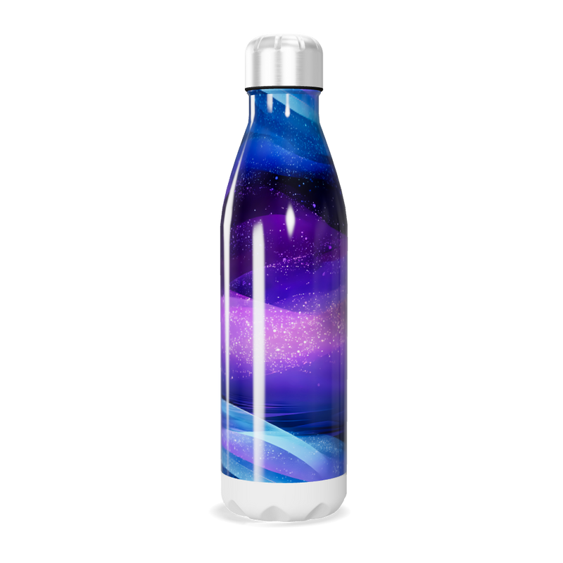 Garrafa Inox - Estampa Galáxia Azul