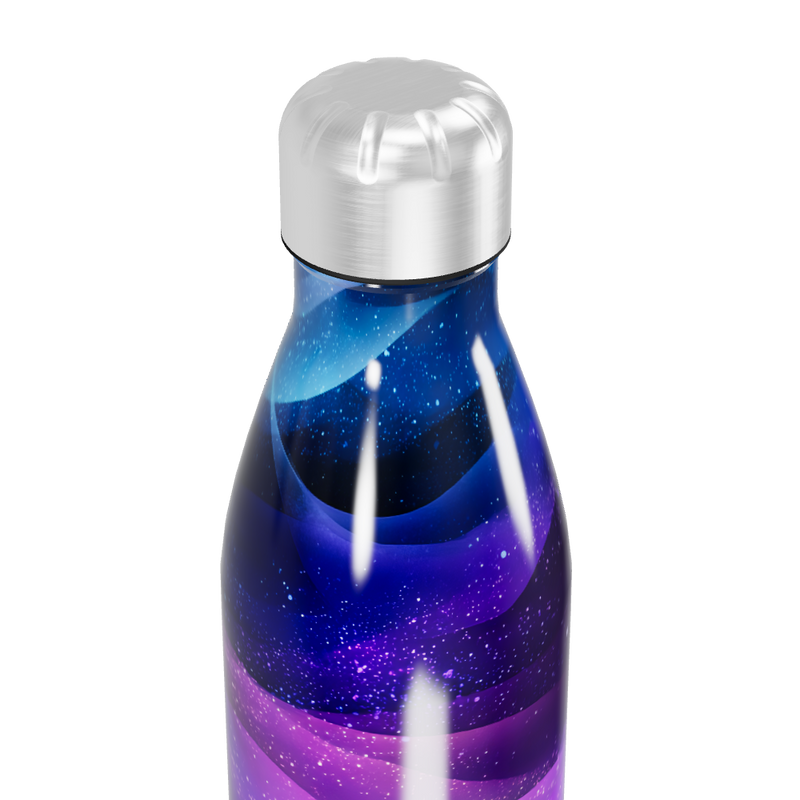 Garrafa Inox - Estampa Galáxia Azul