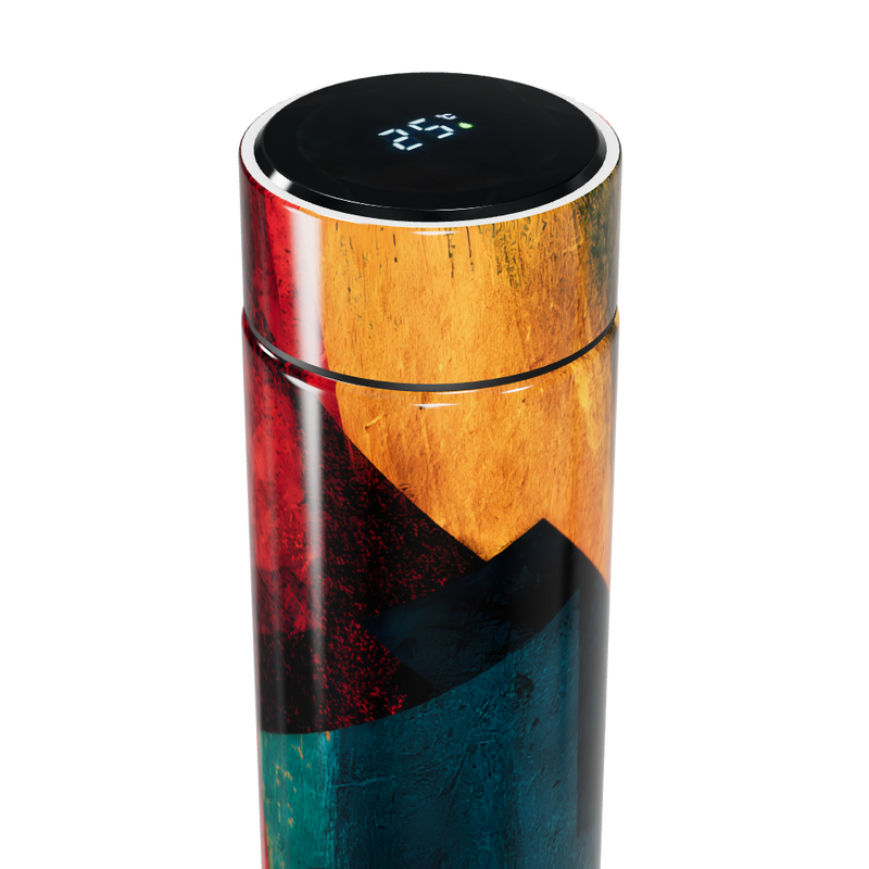 Garrafa Térmica Touch - Colorida com Estampa Artística