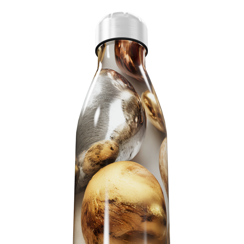 Garrafa Inox - Estampa Metálica Colorida