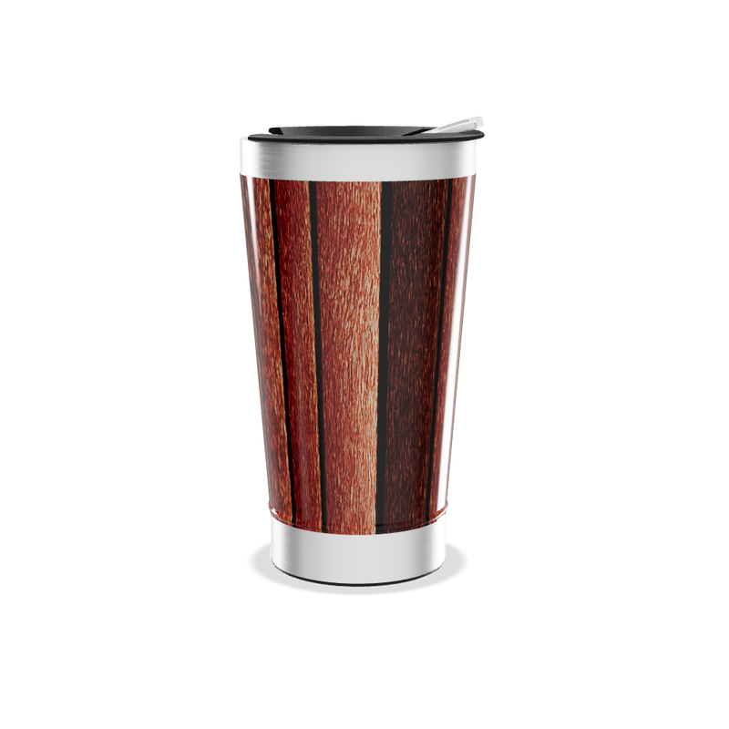 Copo Térmico - Estampa Madeira Aço Inox