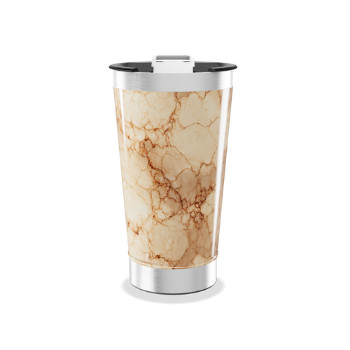 Copo Térmico - Mármore Bege Inox