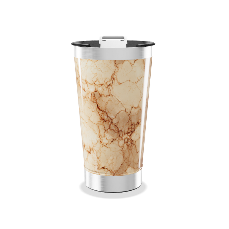 Copo Térmico - Mármore Bege Inox