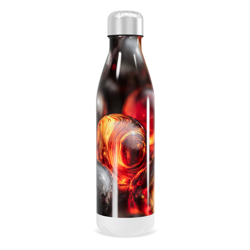 Garrafa Inox - Estampa Abstrata Colorida