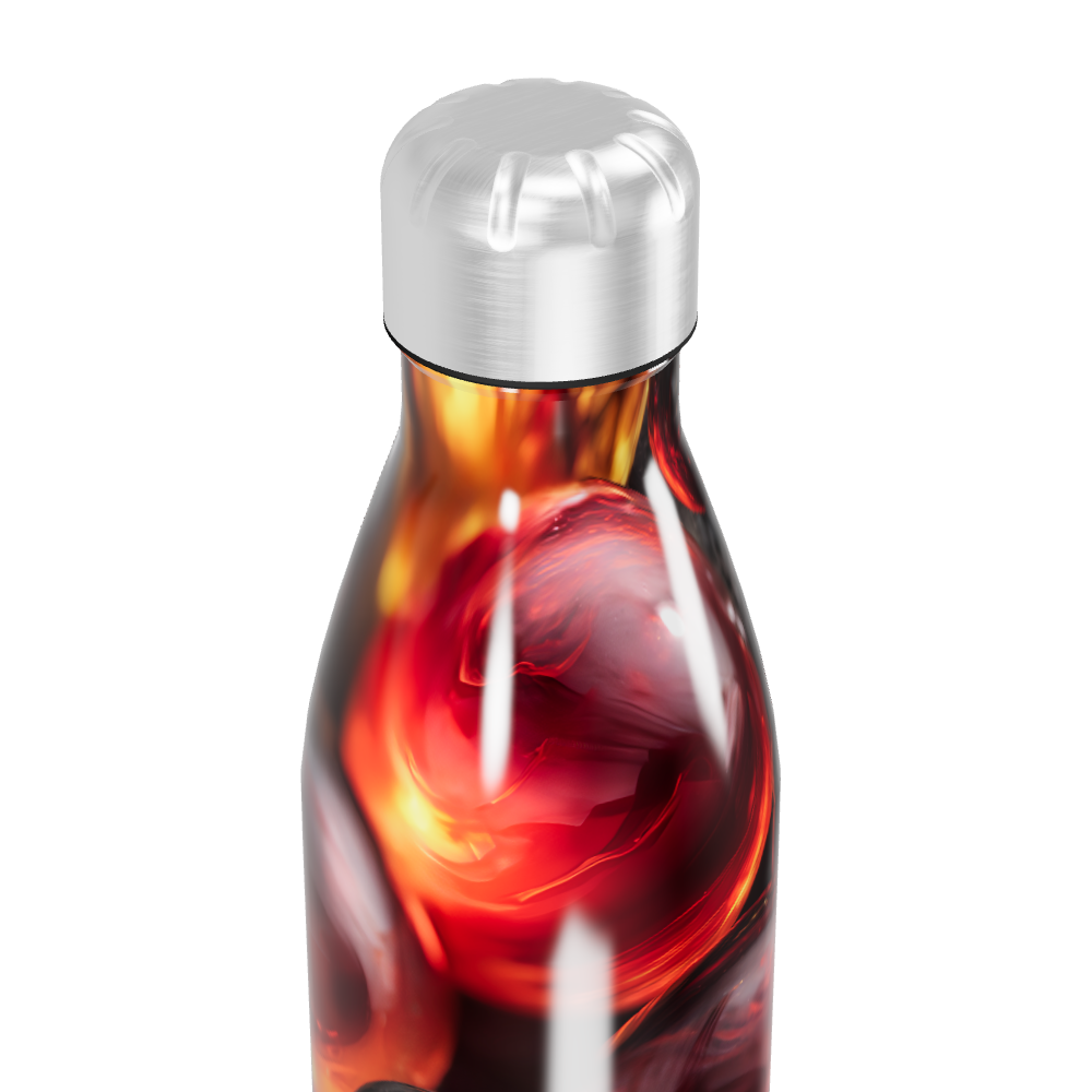 Garrafa Inox - Estampa Abstrata Colorida