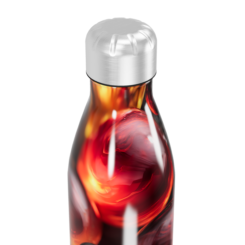 Garrafa Inox - Estampa Abstrata Colorida
