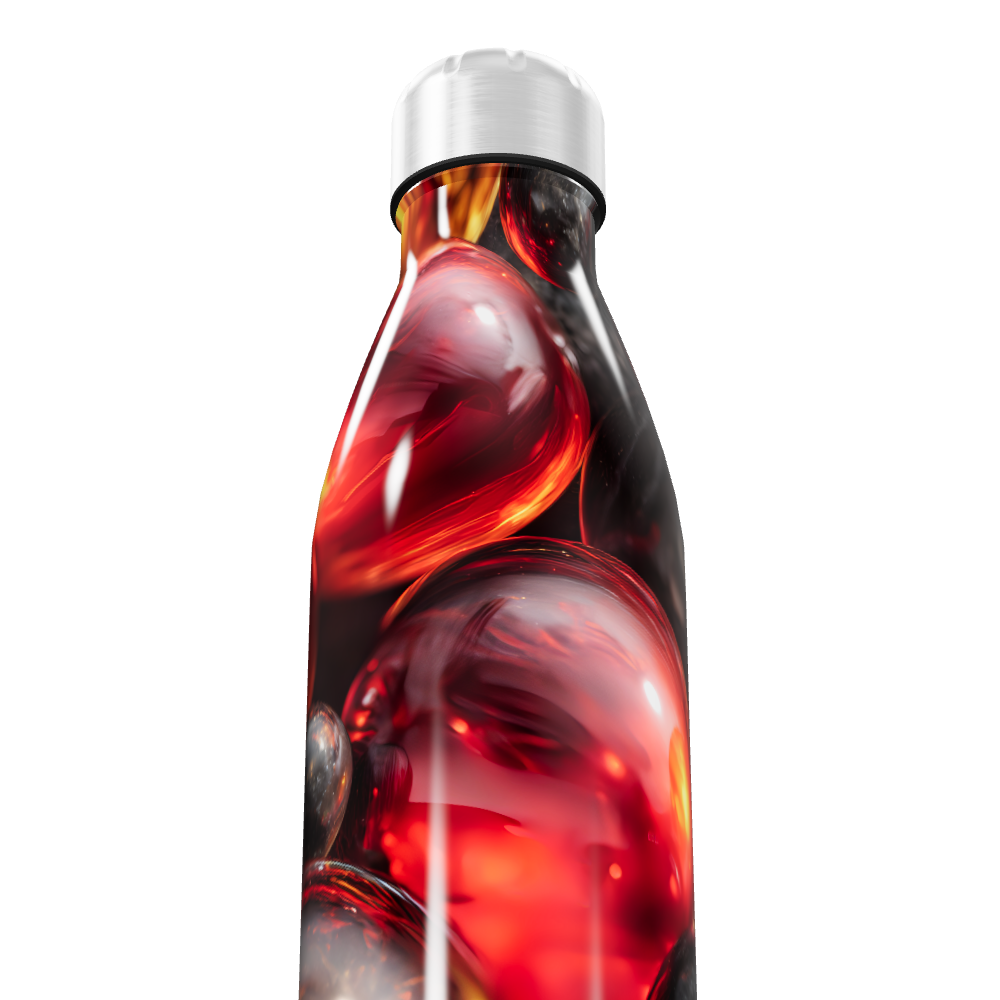 Garrafa Inox - Estampa Abstrata Colorida