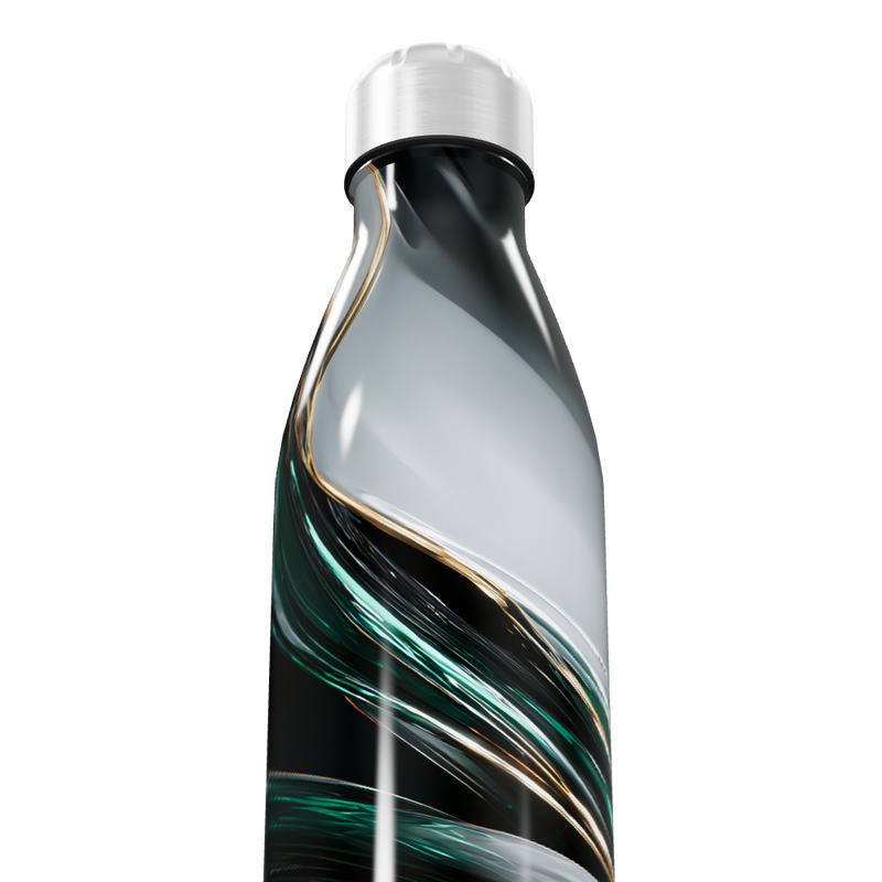 Garrafa Inox - Estampa Abstrata Colorida