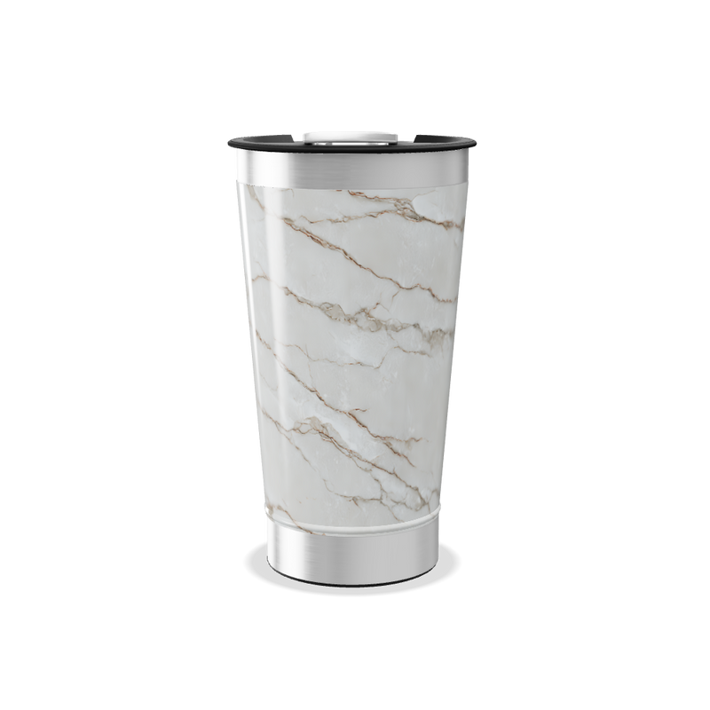 Copo Térmico - Estampa Mármore Branco