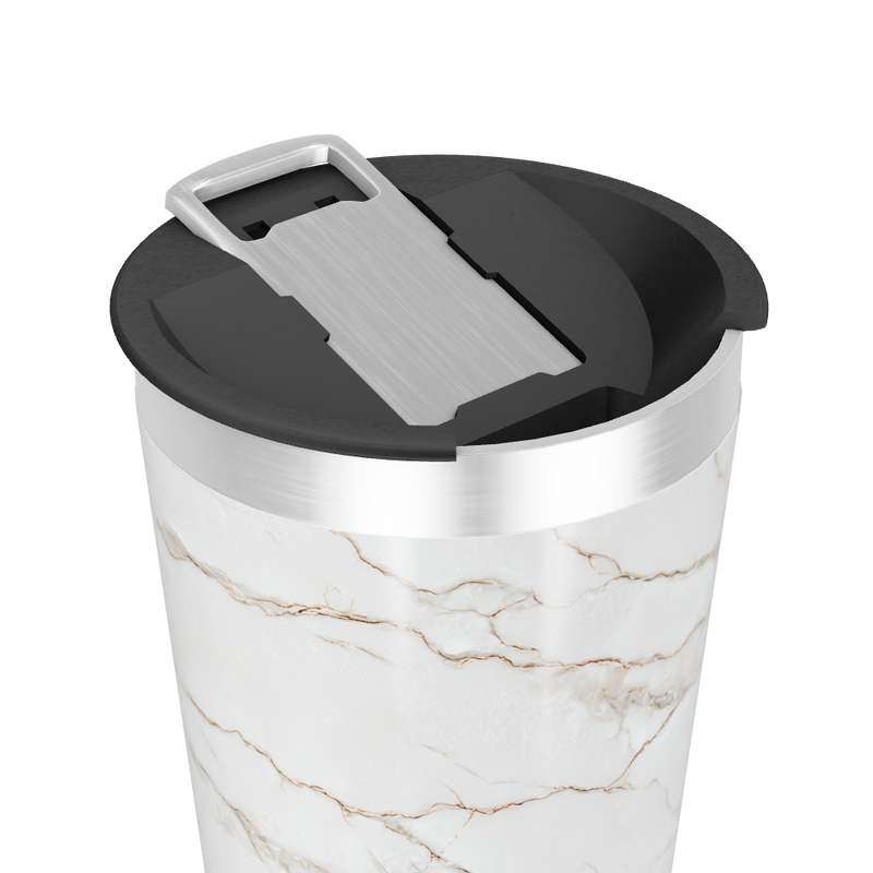 Copo Térmico - Estampa Mármore Branco