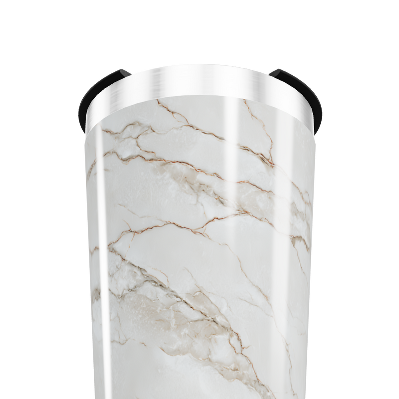 Copo Térmico - Estampa Mármore Branco