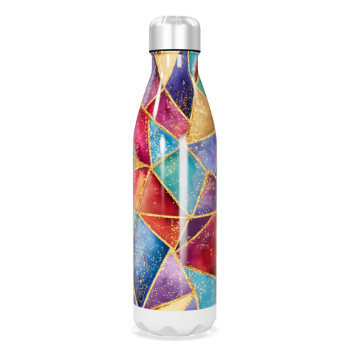 Garrafa Inox - Geométrica Colorida 500ml