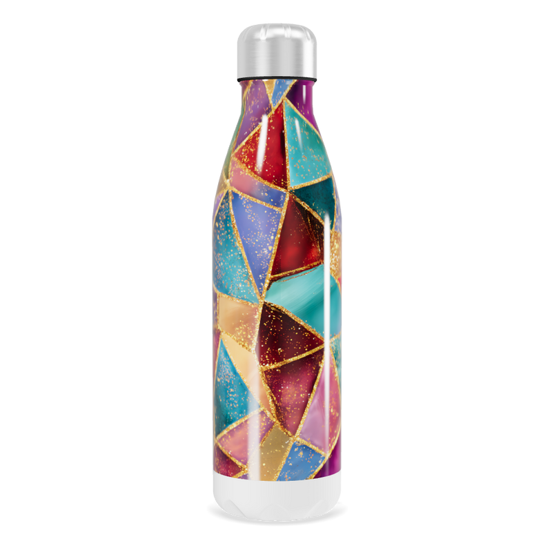 Garrafa Inox - Geométrica Colorida 500ml