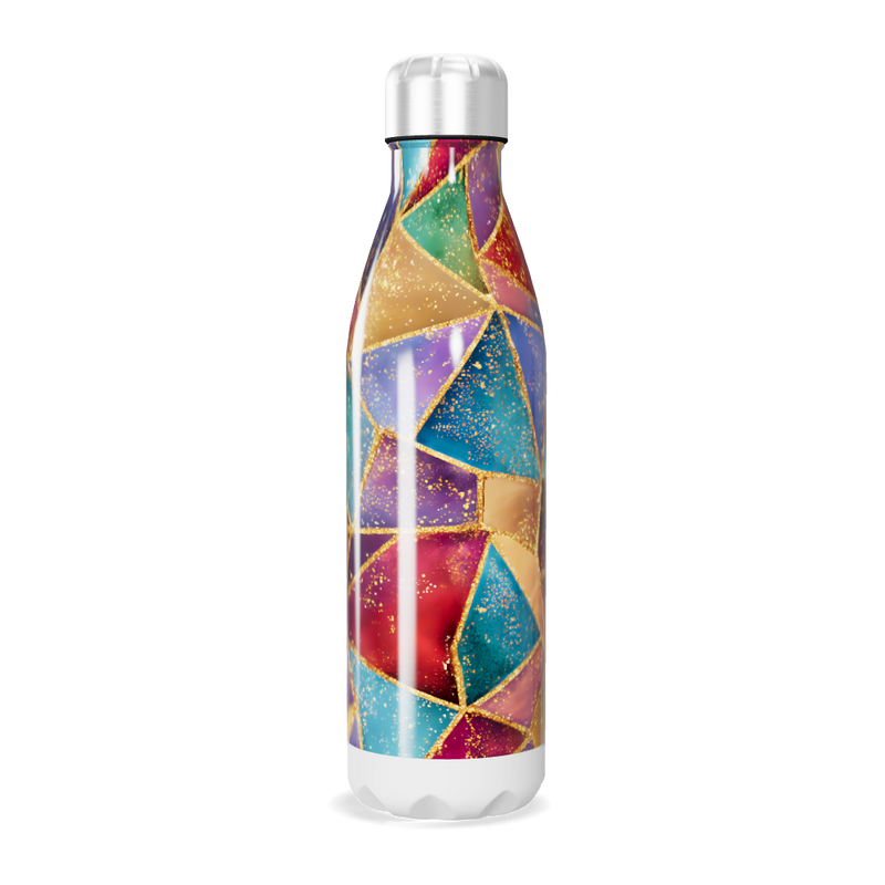Garrafa Inox - Geométrica Colorida 500ml