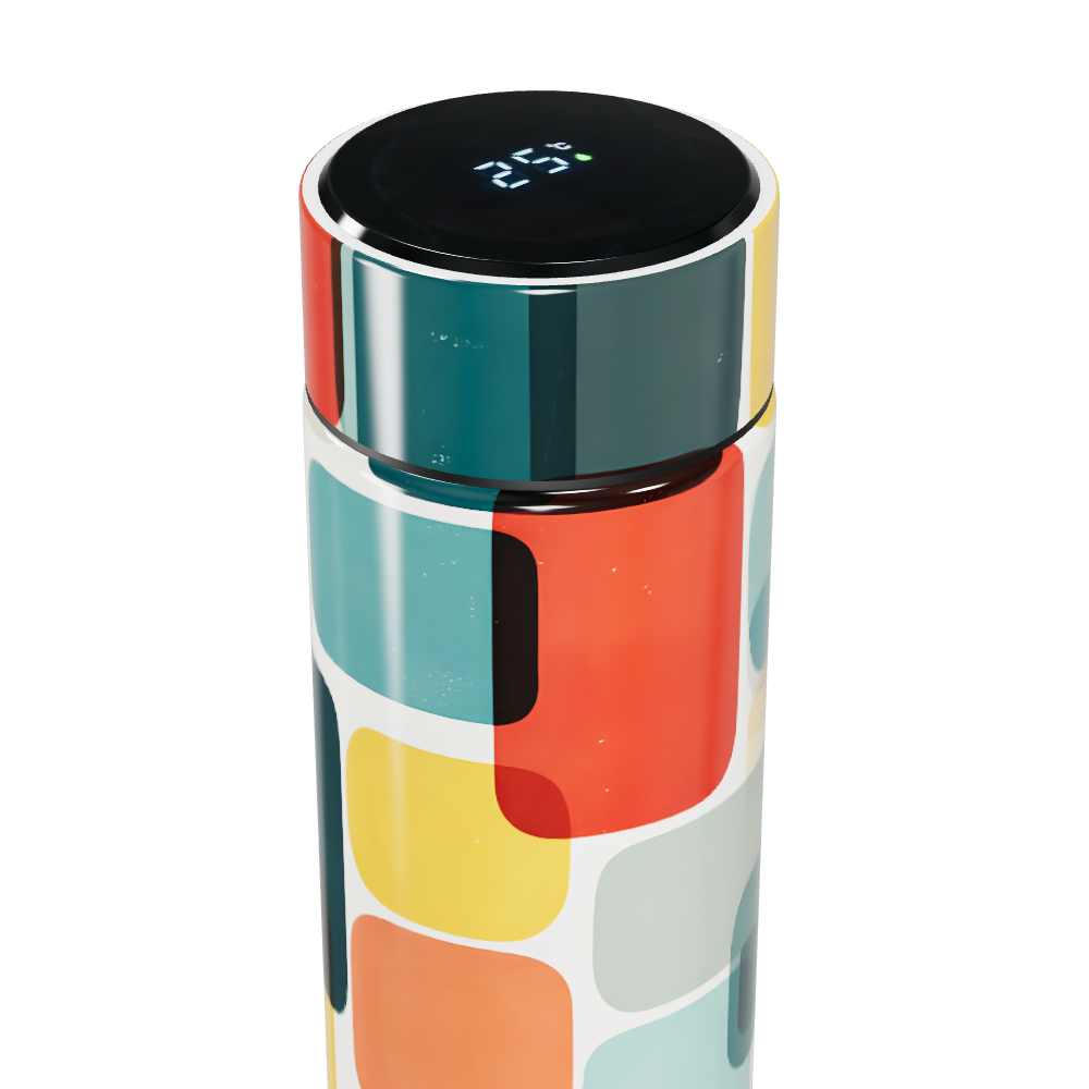 Garrafa Térmica Touch - Estampa Colorida